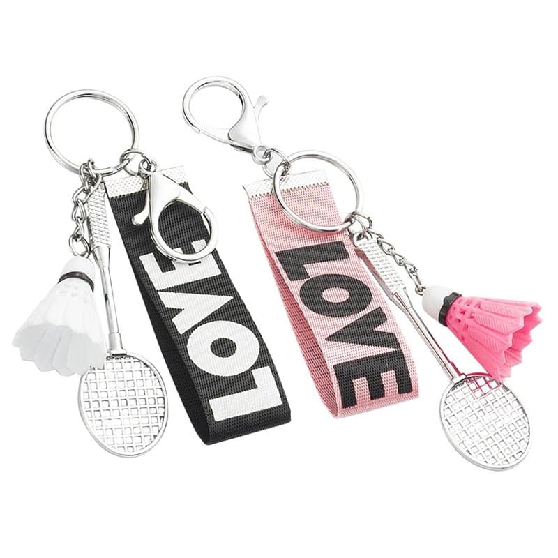 2 Mini Pendentifs De Badminton, Pendentifs Intéressants, Pendentifs De Style Créatif, Pendentifs D'Éléments Sportifs, Pendentifs