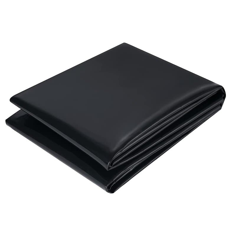 CYH Bâche pour Étang en PVC, Robuste Bâche de Bassin 2M X 2M, Flexible Doublure Préformée Noires pour Bassins à Poissons de Jard