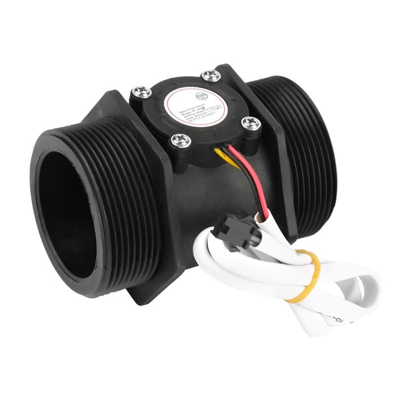 Capteur de Débit d'eau, DN50 G2 Débitmètre à Turbine 10-200L/min Compteur de Commutateur de Capteur de Hall de Débit d'eau pour
