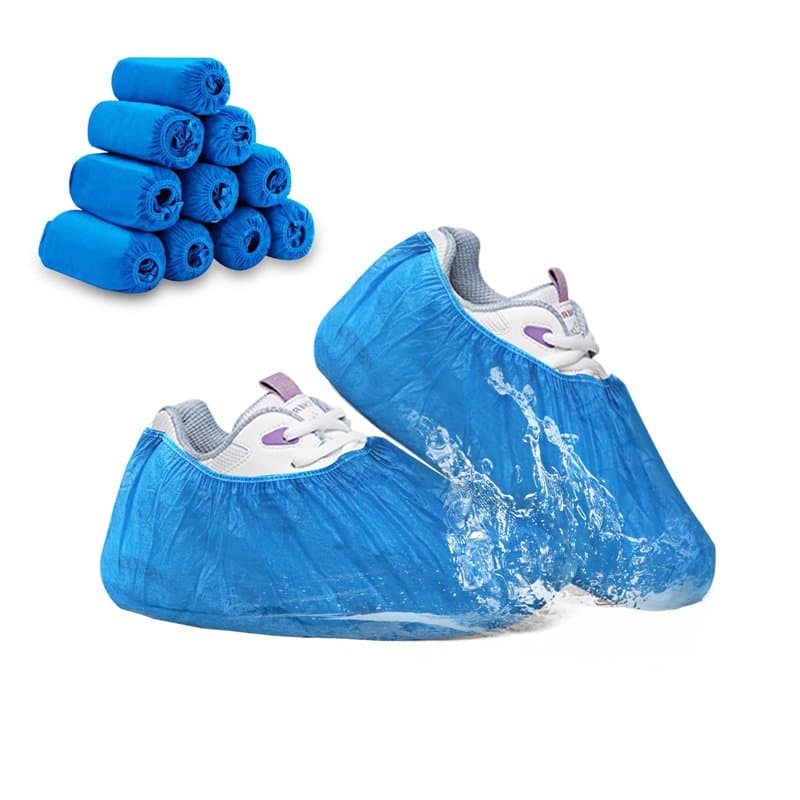 Gvolatee Lot de 100 Surchaussures Jetables, Antiderapantes Non Tissé Couvre Chaussure, Anti-Salissures Impermeable Respirant pou