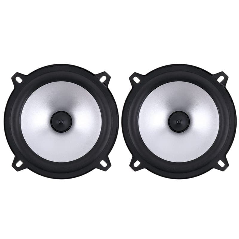 ePathChina® Lot de 2 Haut-parleurs coaxiaux 2 Voies 60 W pour Voiture HiFi Gamme complète Fréquence Sensibilité Puissance (12,7