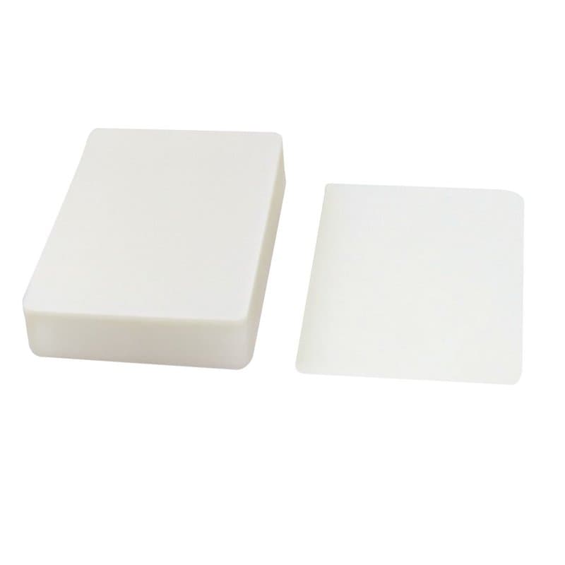 sourcing map Carte en plastique Photo Pochette de plastification Film 66 mmx95 mm 100 microns 100