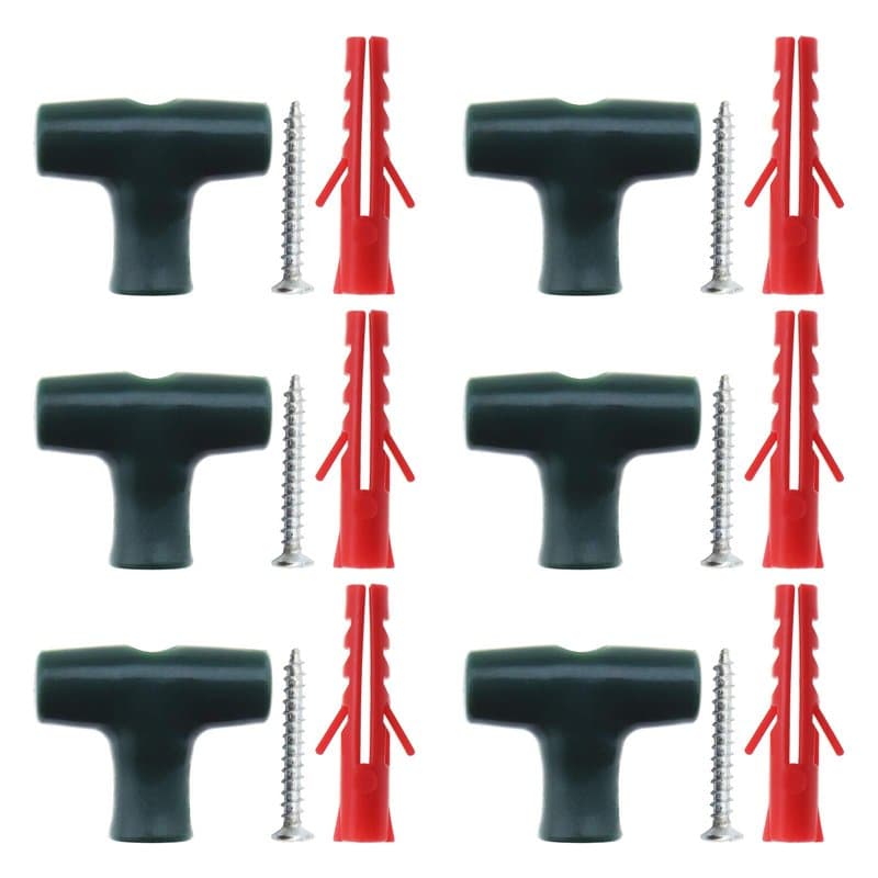 EMSea 30pcs Clip de Clôture Murale Fixation, Kit avec Vis d'ancrage pour Cadre de Fil du Poulet
