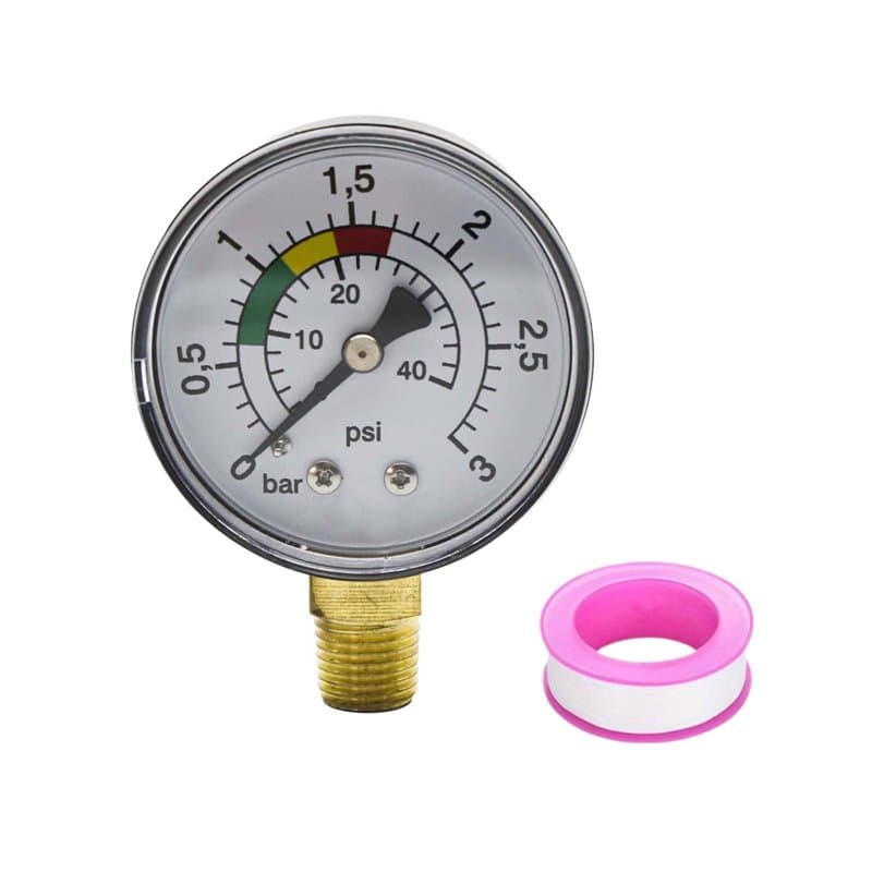 Manomètre Filtre Piscine,Manomètre pour eau Manomètre,Manomètre d'eau 0-3bar,Manomètre pour piscine,Manomètre de piscine,Manomèt