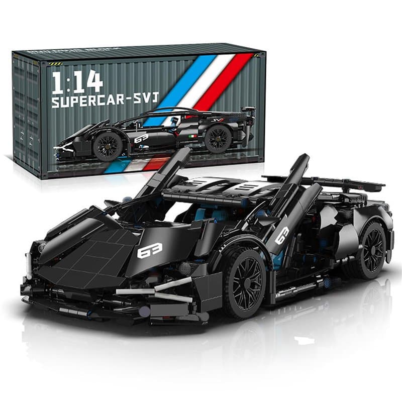 Technik Voiture Sport Blocs Ensemble, 1280 Pièces Course Construction Jeu de Maquettes, 1:14 Ensemble de Construction de Voiture
