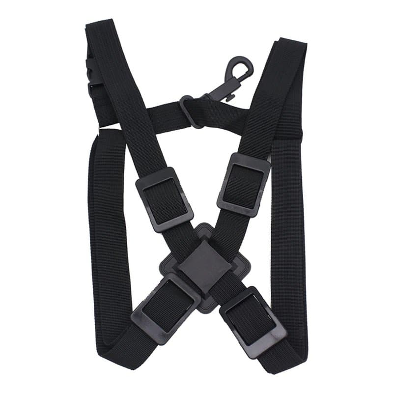 Sangle d'épaule de Saxophone, Double Sangle réglable de Saxophone Boucle d'acier Inoxydable Sangle pour Adulte