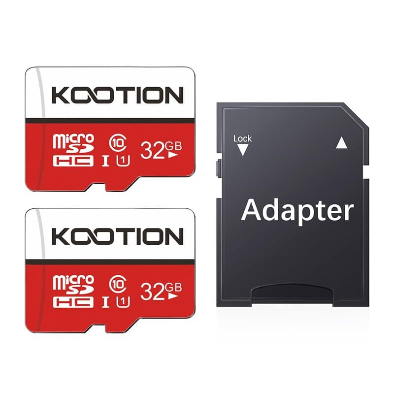 KOOTION Carte Micro SD 32 Go Lot de 2 Carte Mémoire UHS-I Vitesse jusqu'à 85 m/s,TF Micro SDHC, T-Flash Classe 10, U1 pour Drone