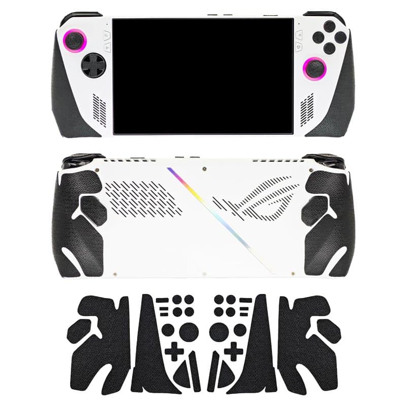 Luck&Link Poignée antidérapante pour manette ROG Ally, kit de peau texturée, pour contrôleurs ROG Ally absorbant la transpiratio