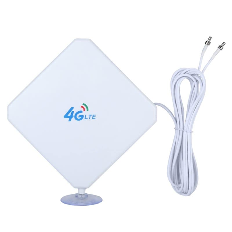 Antenne 4G LTE,ASHATA antenne Haute Puissance LTE TS9 3G Amplificateur de réseau de l'antenne 35dBi 4G, antenne de Signal WiFi A
