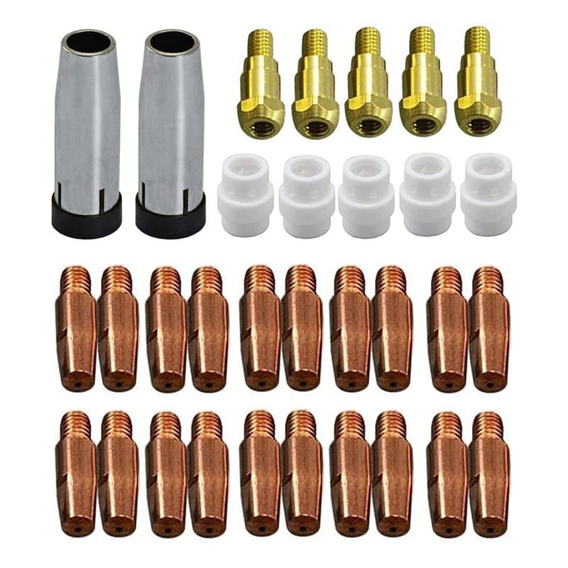 RIVERWELD MIG MAG Électrodes Contact M6 0,9mm 140.0169 Buse Conique Gaz 145.0080 Support Pointe de Soudure 142.0003 Diffuseuse G