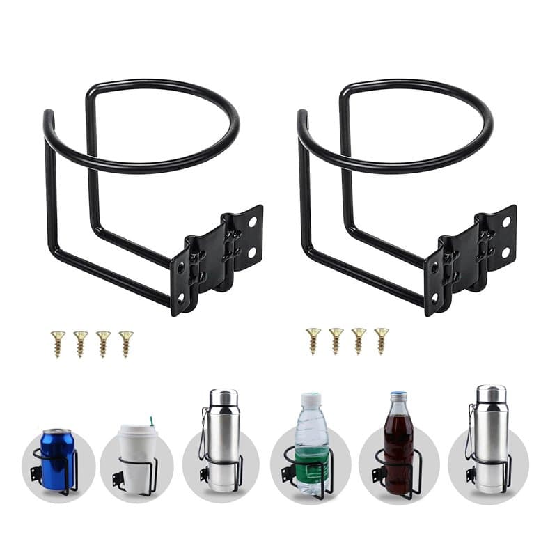 2PCS Universel Porte-gobelet, Porte-Gobelets De Voiture De Bateau, en Acier Inoxydable Porte-Gobelets pour Accueil Laverie Navir