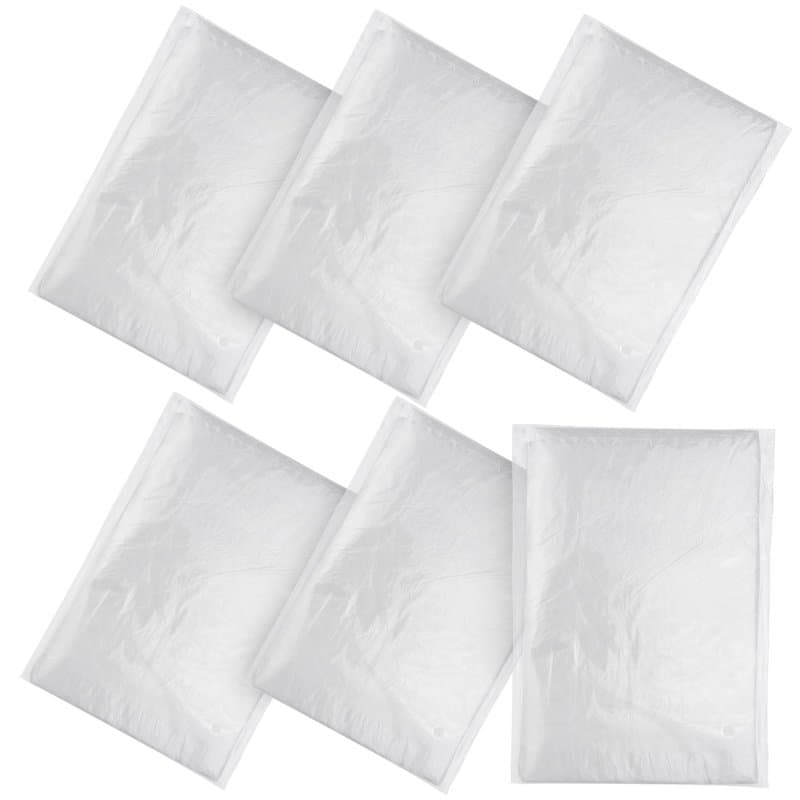 Dalephoric 6 Pièces Bâche de Protection Peinture, Bâche de Peintre 4 x 5 m, Films de Recouvrement, Feuilles de Plastique Impermé