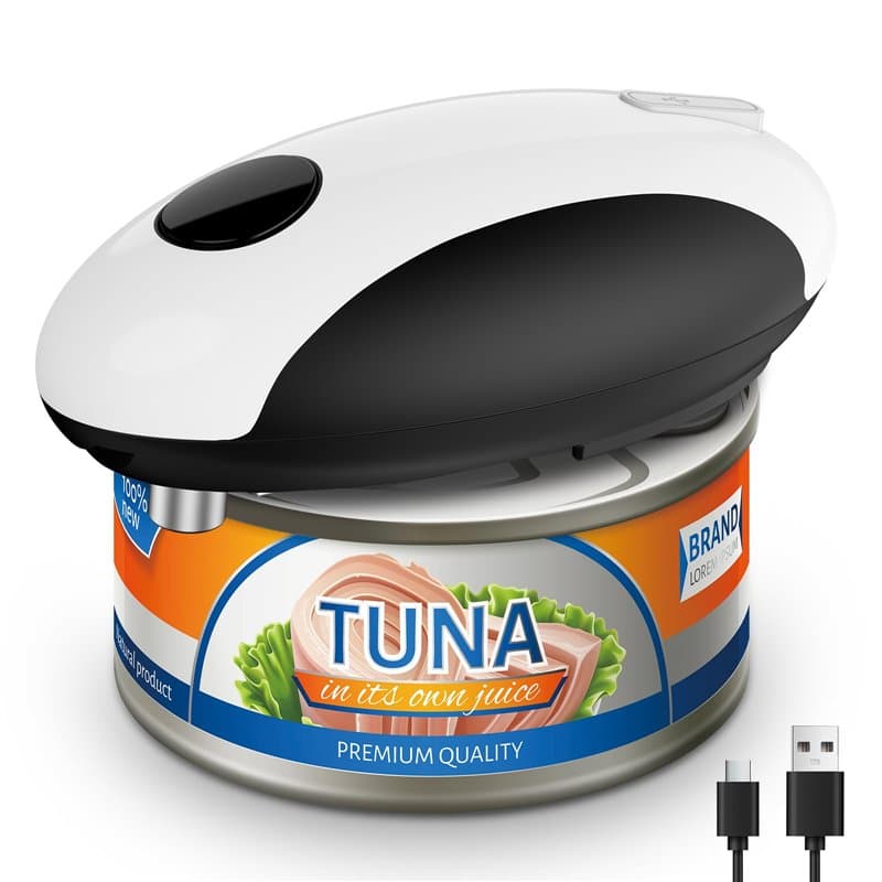 CEVING Ouvre-boîte électrique automatique : ouvrez vos canettes avec une simple pression sur le bouton – automatique, mains libr