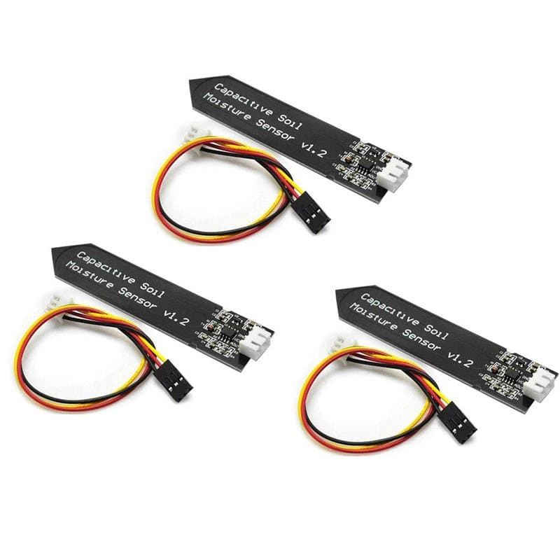 DollaTek 3Pcs Capteur D'humidité De Sol Capacitif Résistant À La Corrosion pour Arduino Détection D'humidité Jardin Arrosage DIY