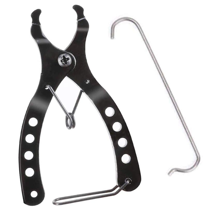 Jieddey Outil Dérive Chaîne,Pince à Chaîne de Vélo Outil de Chaîne 2 en 1 Mini Kits d'outils de Réparation de Vélo avec Crochet