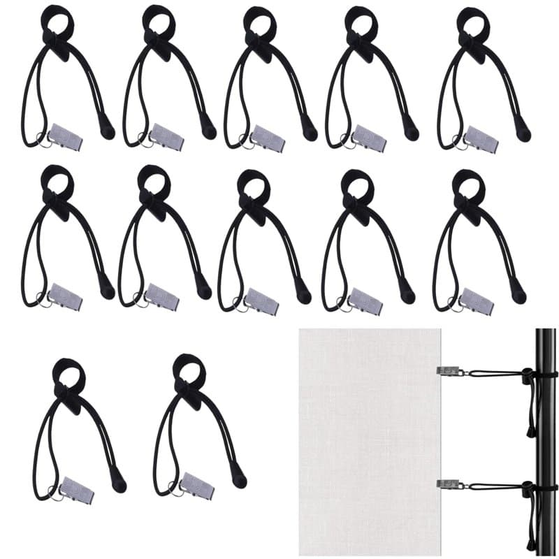 Zwenjuan Pince de Serrage Backdrop Clamp Clip,12 pièces Pinces à Toile de Fond,Support de Fond Clips Supports de décors pour Stu
