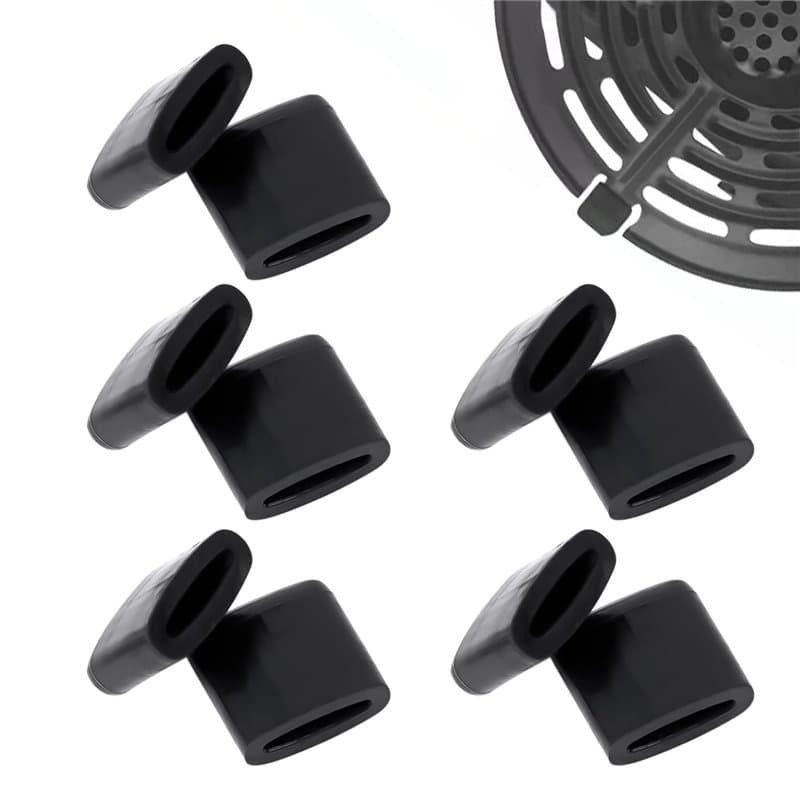 10pcs pare-chocs en caoutchouc pour friteuse à air, protecteurs anti-rayures, pièces de rechange en caoutchouc pour plateau de f