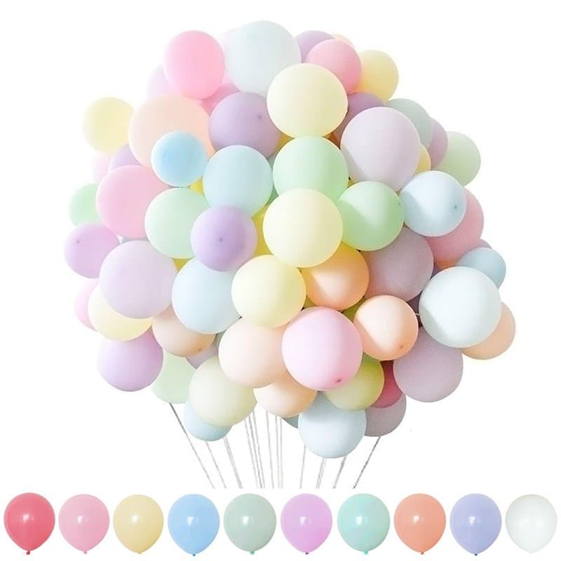 CWPFVQA Lot de 200 Ballons Colorés en Latex, Petits Ballons Décoratifs pour Chambre d'enfant, Accessoires Et Accessoires De Fête