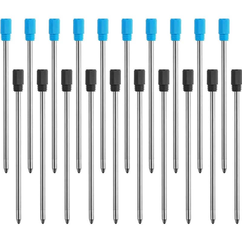 Recharges de stylo à bille,Recharge stylo bille, recharges de stylo à bille 2,75 pouces pour stylos et stylos à bille en cristal
