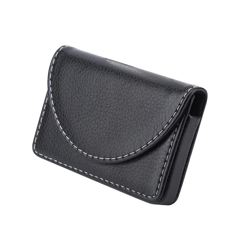 Porte-Cartes de Visite pour cartes de visite Professionnel, Porte Cartes de Crédit en Cuir PU avec Fermeture magnétique pour Hom