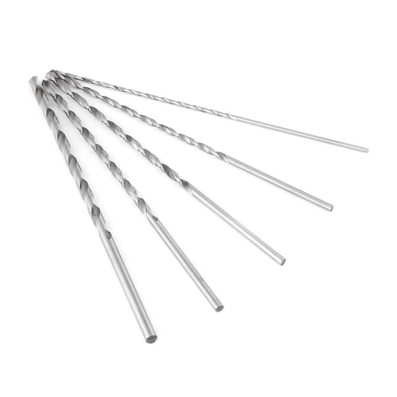 Mèche Set - Extra Long en acier à haute vitesse foret hélicoïdal queue cylindrique outil de forage for bois 2-5mm