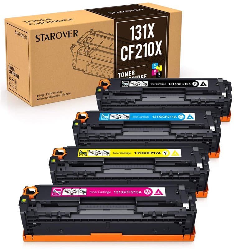 STAROVER Compatible Toner Remplacement pour HP 131X 131A CF210X CF210A pour HP Laserjet M251nw M276nw,128A CE320A CP1525n CP1525