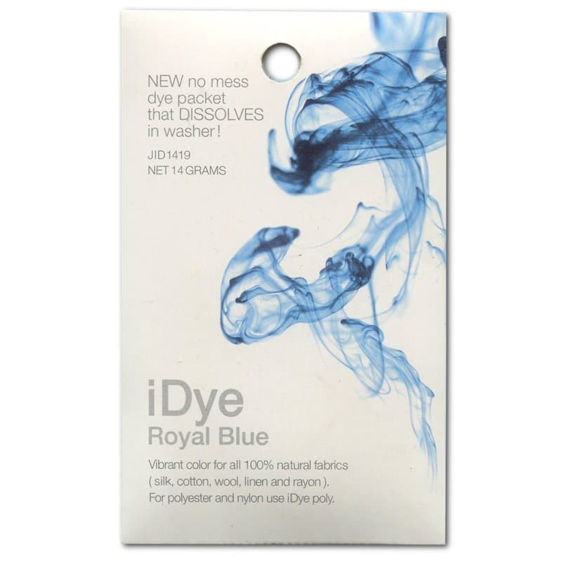 Teinture pour tissu Jacquard iDye - 14 grammes - Bleu Royal