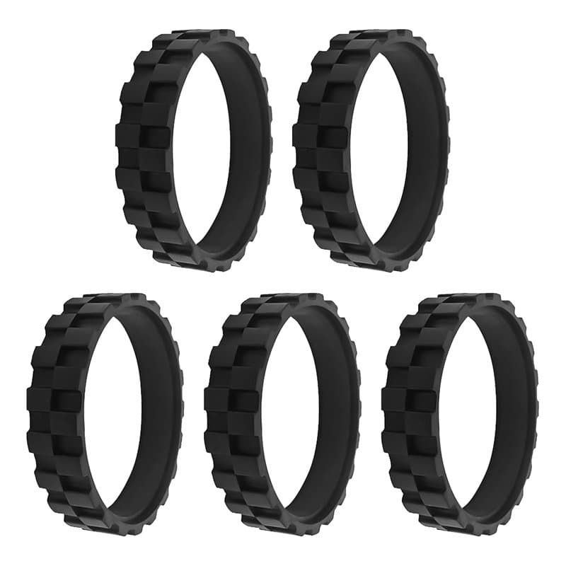 Lot de 5 pneus pour aspirateur robot, pièces de rechange pour robots, aspirateur de sol, roues de robot, pneus de rechange pour