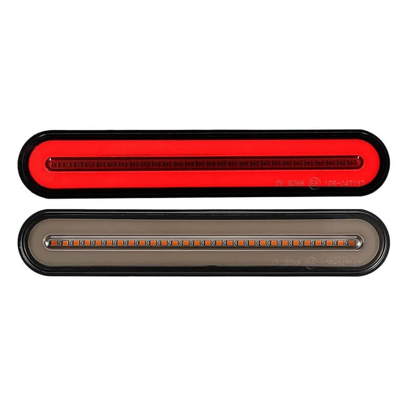 KYYET 2 pcs Rouge et Jaune Remorque Camion Van Camion ATV Accesorios Universel Séquentiel Fluide Stop Frein Tourner Singal Feu A
