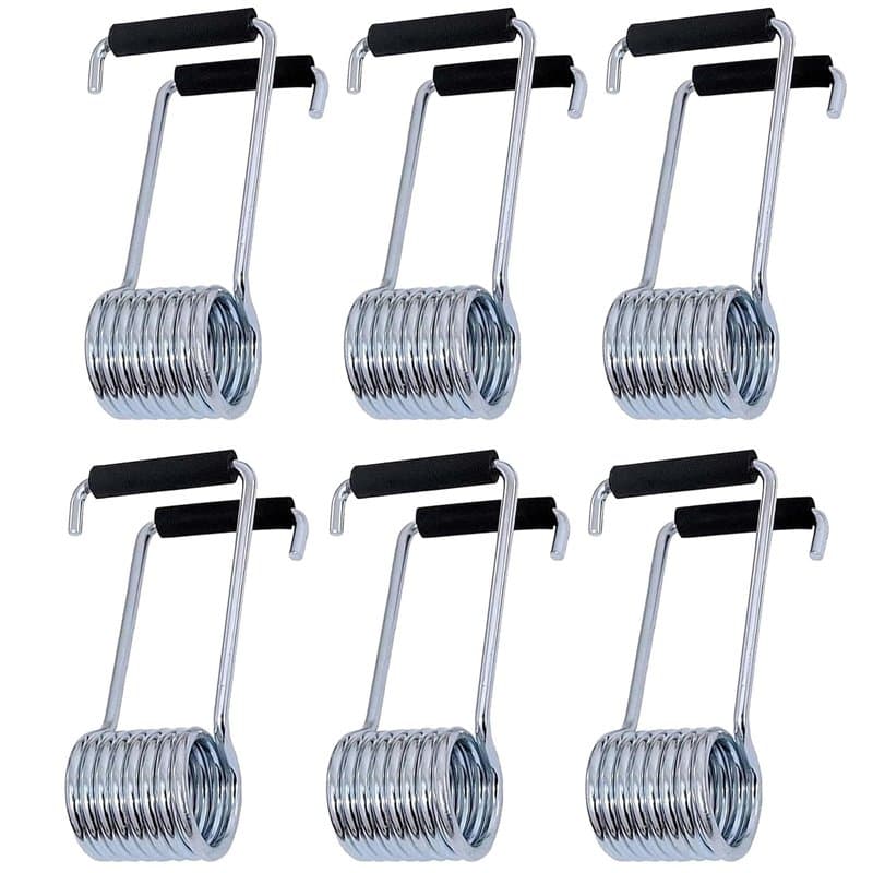 Bessy shop Universel à Ressort Papillon,6 Fermetures Porte à Ressort,Fermeture Automatique,avec Pare-Chocs en Caoutchouc,pour Ch