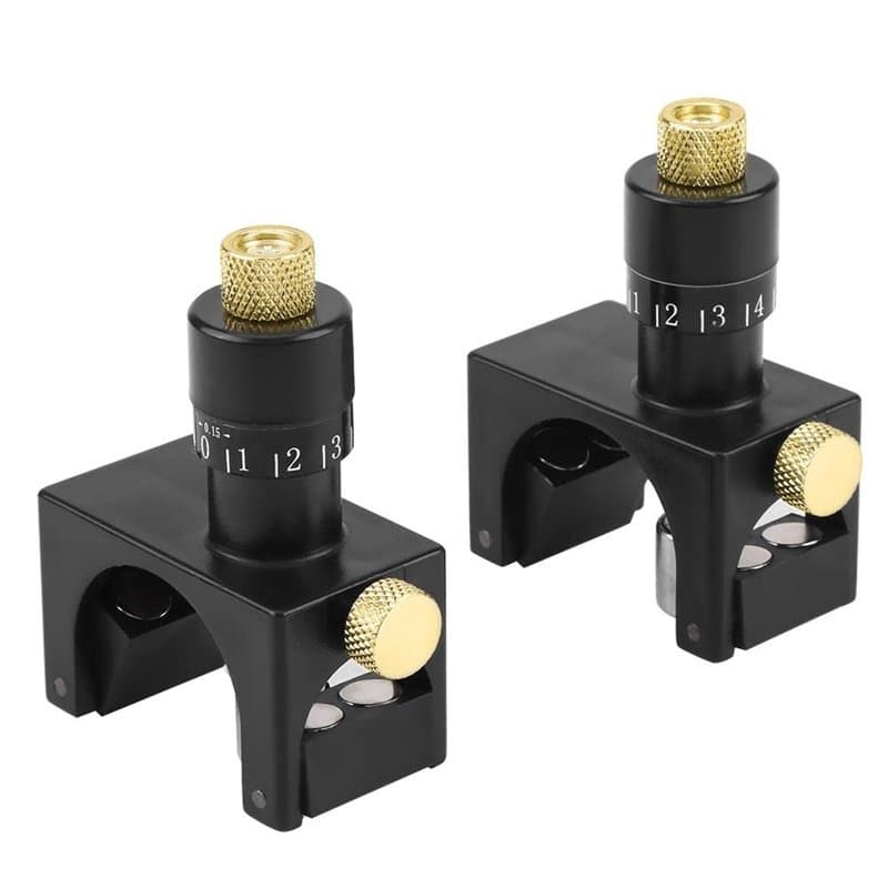 Jadeshay 2Pcs Réglage de la Lame de Raboteuse, Rabot Couteau Réglage Jig Outil de Travail du Bois pour le Travail de la Jauge de