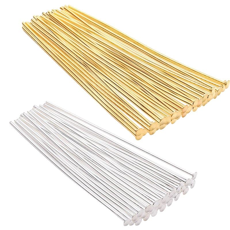 1200 Pcs Tiges Clous Pour Bijoux Plaqué Or Clous A Tete Clous À Tete Plate Plaqué Or Tiges Clous A Tete Plate Clous A Tete Pour