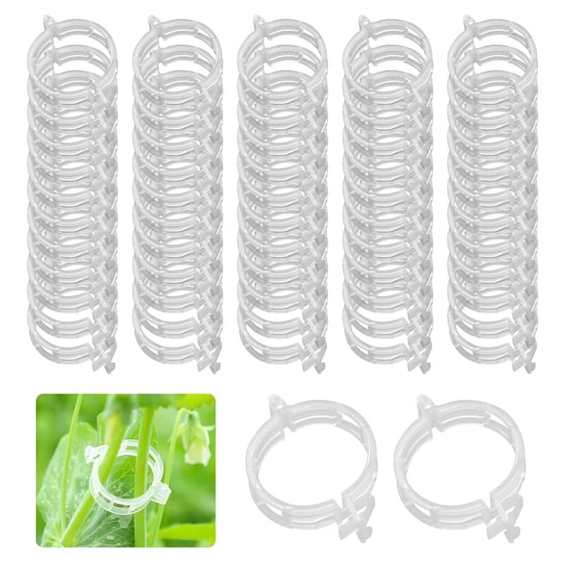 SYEYCW 80 Pièces Clips de Support pour Plantes, Tomate Clip de Jardin Sécurisé en Plastique, Support pour Attacher Les Plantes d