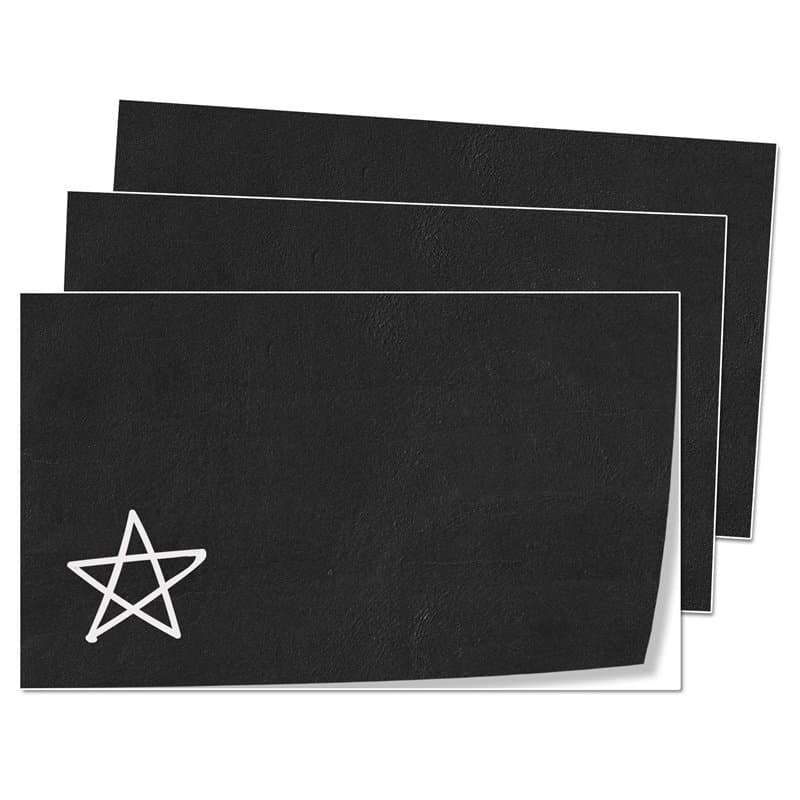 DIY Grande Feuille Rectangle Tableau Noir Étiquette Autocollants, Auto-adhésif Réutilisables Effaçable - 25 x 15cm, Paquet de 20