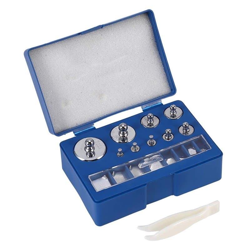 Zunate Kit de Poids de Calibrage en Acier, Poids de Calibrage pour Balance - Idéal pour Les Mesures en Laboratoire ou à des Fins
