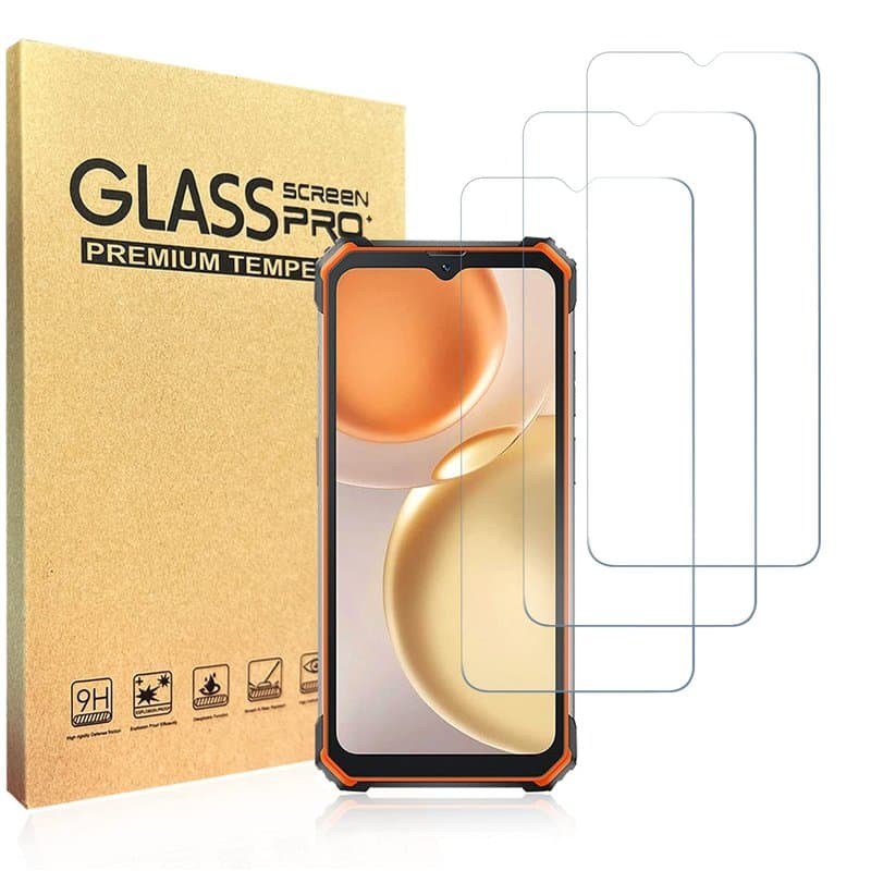 hxeyraal (3 Packs) conçu pour Blackview Oscal S80 film de protection d'écran en verre trempé, 0,33mm, anti-rayures, sans bulles