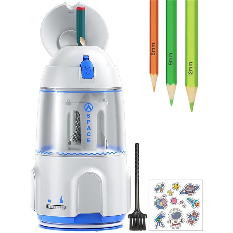 Taille-Crayon électrique,Taille-crayon électrique Entièrement Automatique avec réservoir,Taille-Crayon Automatisé pour crayons d