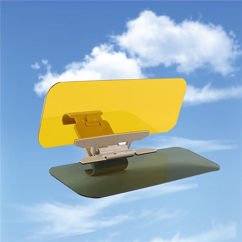 Gearmax® 2 en 1 Pare Soleil de Voiture Anti-Reflet Diminution Anti-Eblouissement pour Chauffeur Conducteur