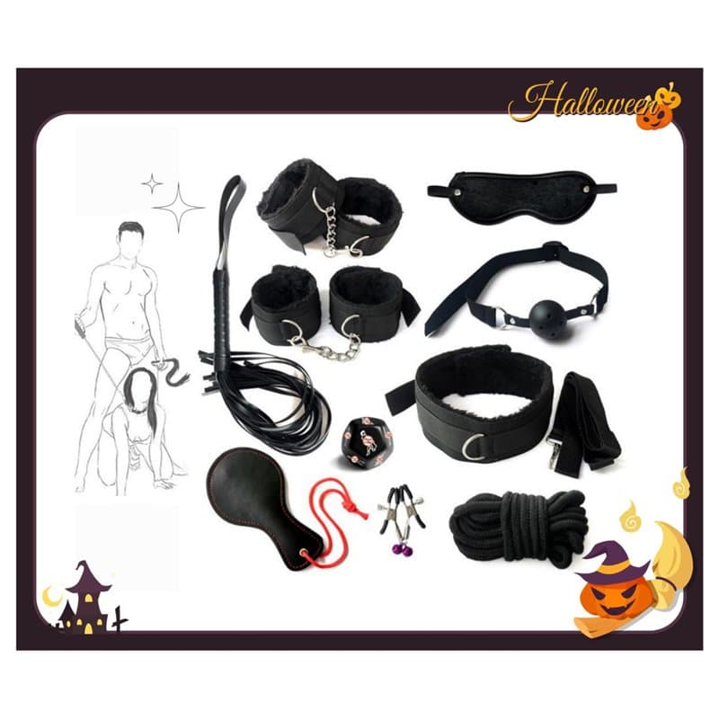 ??? ??????? Ensemble De Yoga en Dés à Motifs en Nylon Noir De 10 Pièces, Ensemble De Jeu Décontracté