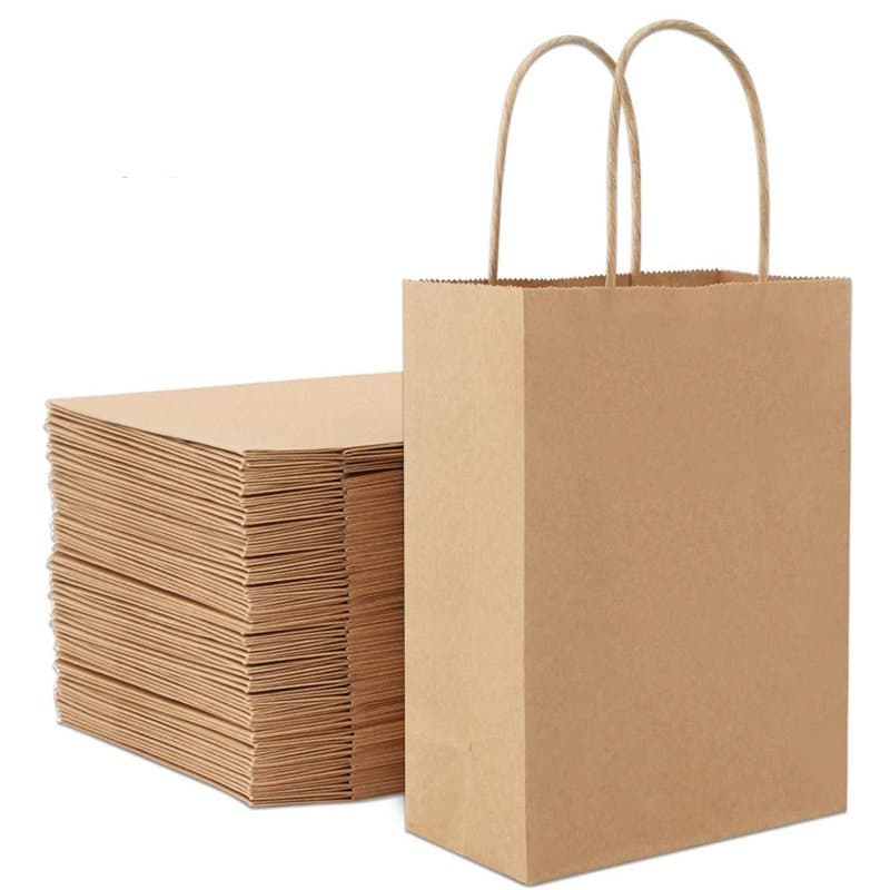 32 Pièces Sac kraft,Sac en Papier Kraft avec Poignée,Sac Papier Cadeau,Papier Cadeau Recyclable,Sachet Papier pour Anniversaire