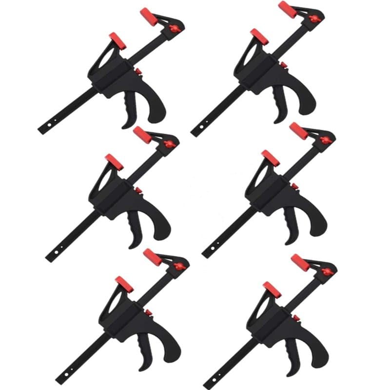 KAHEIGN Lot de 6 Pinces de Serrage Rapides pour Le Travail Du Bois, Pour Les Travaux Manuels, Les Travaux Manuels Et Le Bois
