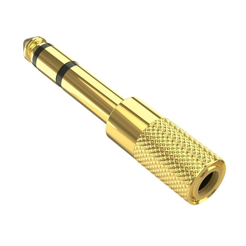 Adaptateur pour casque audio 3,5 mm vers prise jack 6,35 mm - Adaptateur jack pour casque audio 1/4" - Convertisseur auxiliaire