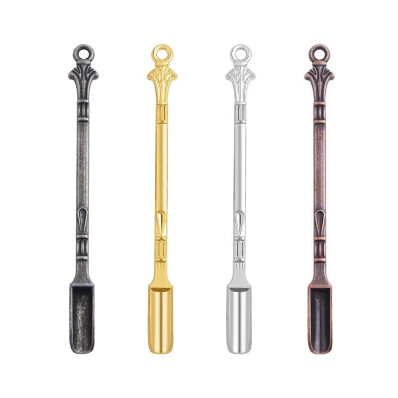 4 Pièces Cuillères à Médicaments en Métal, Mini Cuillères à Pelle, Mini Cuillère à Médicaments, Cuillère à Médicaments, pour Rem