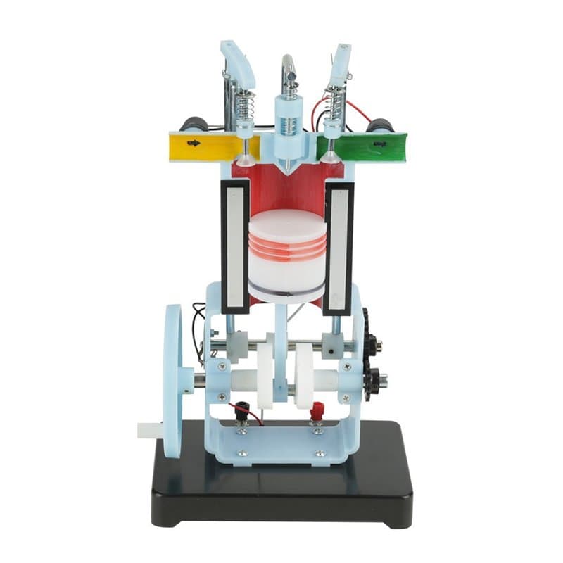 Modèle de Moteur,Akozon Moteur Modèle Physique à 4 Temps pour Mécanique Instrument D'Enseignement Expérimental