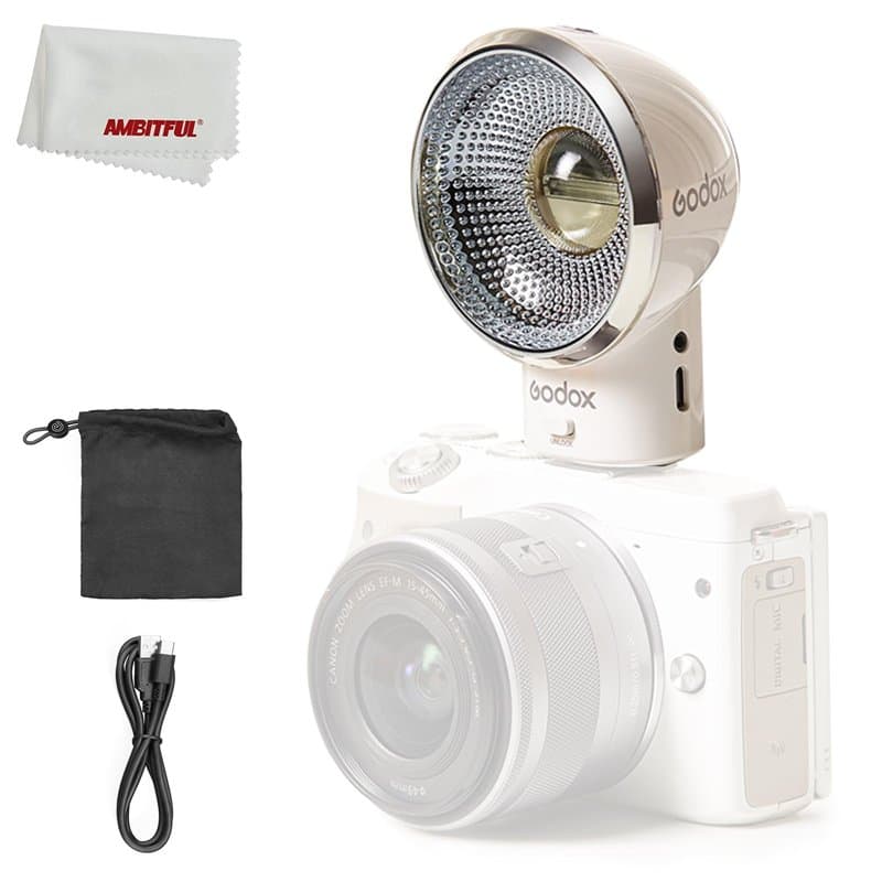 Godox LUX ELF Flash rétro CCT 6000 K ± 200 K, temps de recyclage (1/1 étape) -10 °C ~ 50 °C, temps de flash (1/1 étape) 3,6 s, b