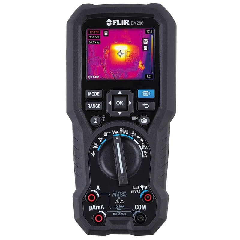 Caméra thermique et multimètre de qualité industrielle FLIR DM286 pour l'inspection et le diagnostic électriques