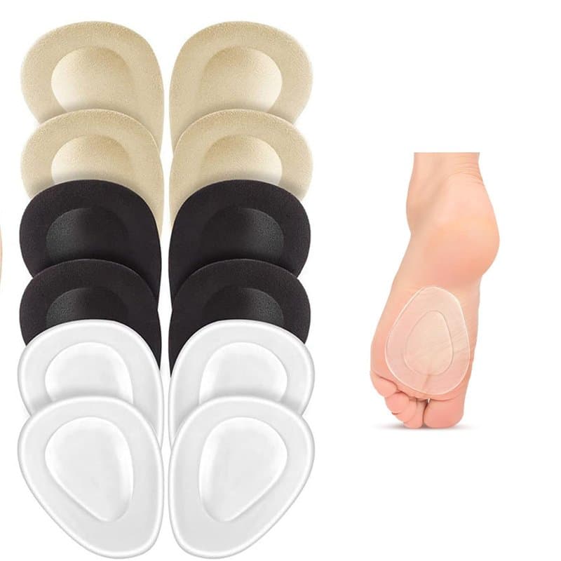 6 Paires Coussinets Métatarsiens - Gel Demi Semelles Coussinet, Coussinet Plantaire Avant Pied, Souple, Adhère aux Chaussures(Tr