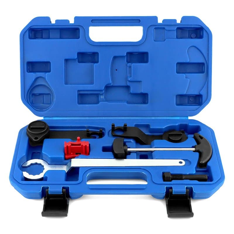 QWORK® Kit Outil Courroie Distribution, Outil de Réglage du Moteur d'arbre à Cames, Compatible avec Les Moteurs Audi A3, Golf 7,