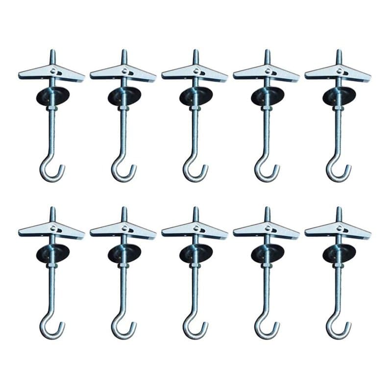 JINXM Heavy Duty Crochets De Plafond Swag Suspendus Crochets À Bascule Boulon Ailes Crochet,pour L'installation Au Plafond Suspe
