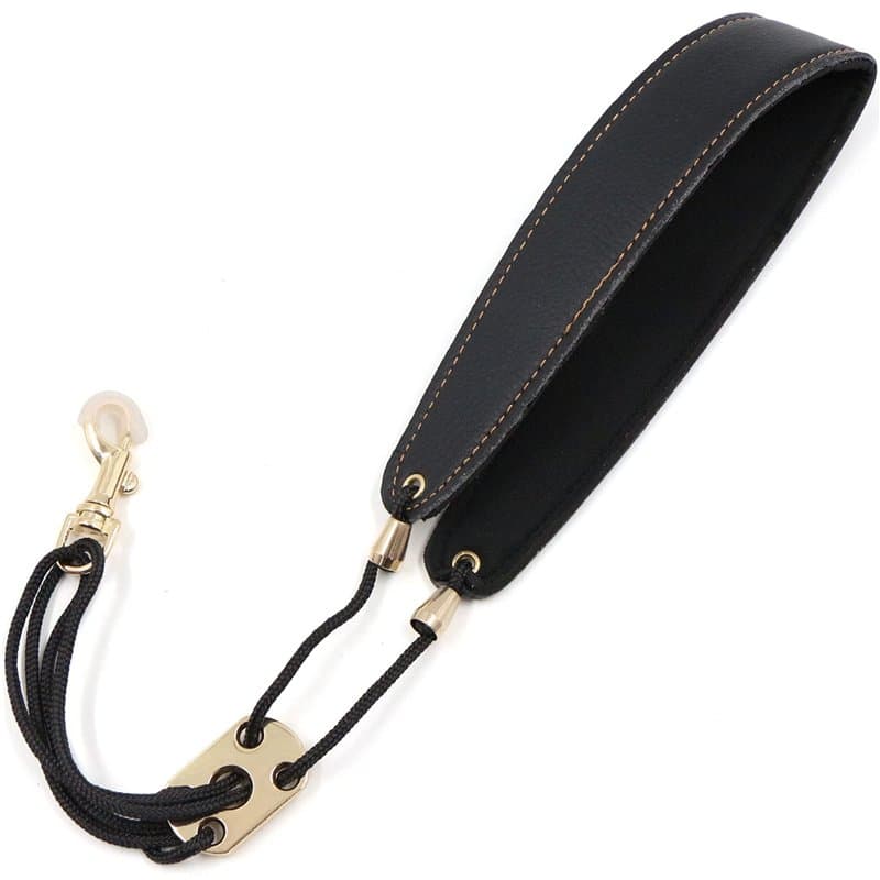 Sangles pour saxophone avec crochet, ceinture de transport, rembourrée, réglable, en cuir et mousqueton, ultra solide, pour saxo